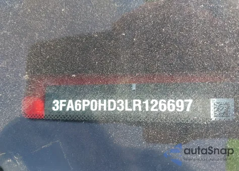 2020 Ford Fusion Se z USA, uszkodzony, nr VIN 3FA6P0HD3LR126697